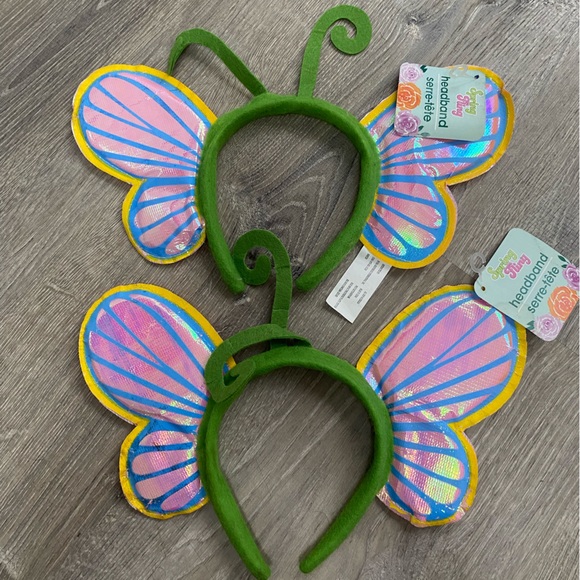 Shiny Holographic Halloween Rave Festival Butterfly Spring Headband - Picture 5 of 8